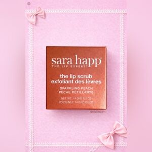 BNIB Sara Happ Sparkling Peach Lip Scrub